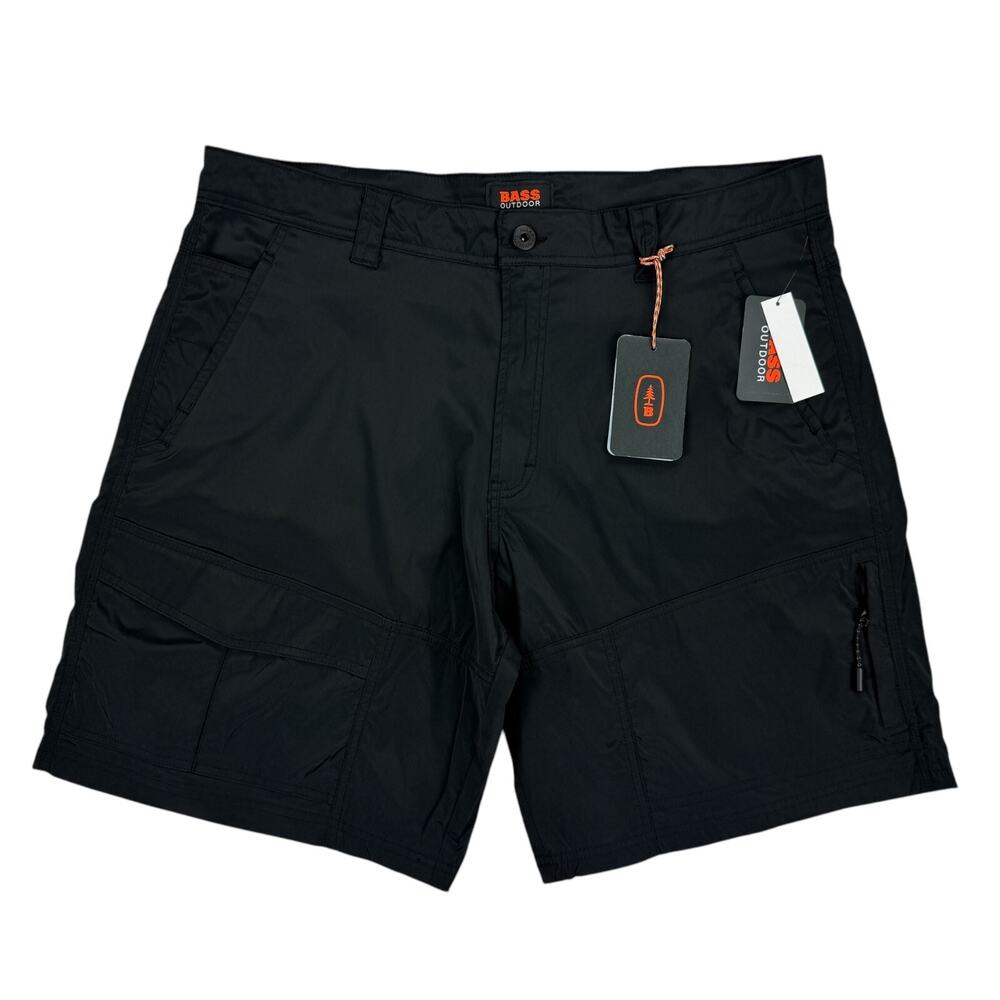 Bass Outdoor Mens All Grounds Cargo Shorts Black 38